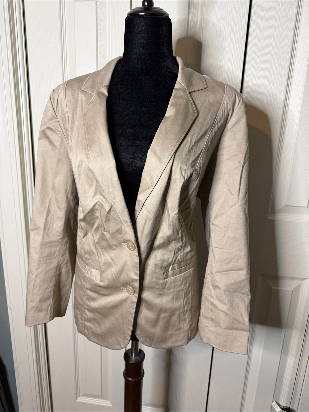 Lane Bryant Light Beige Single-Breasted Blazer